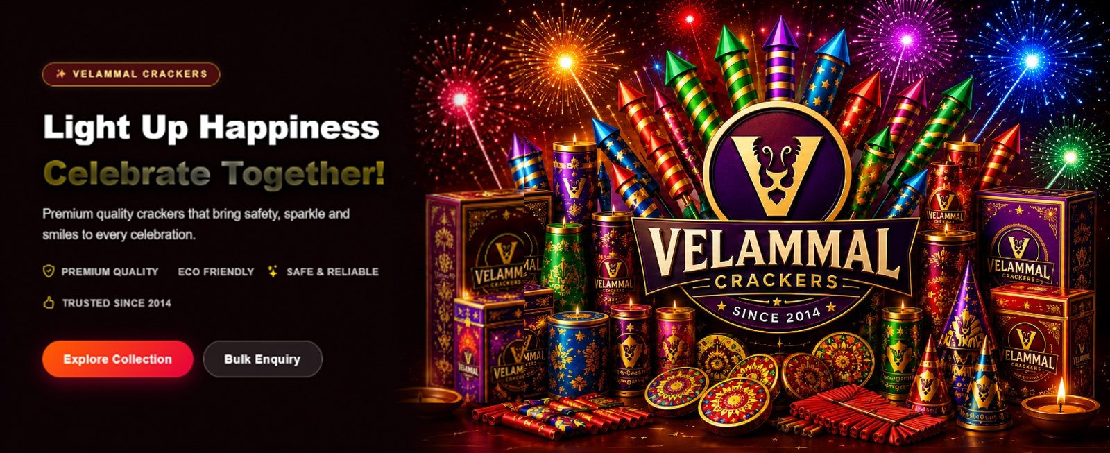 Velammal Crackers Light Up Happiness Celebrate Together